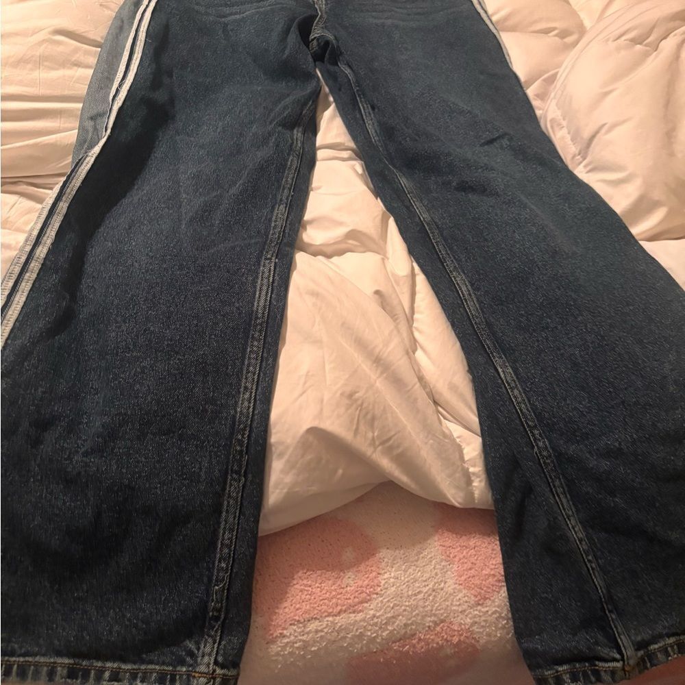 SO Blue Denim Jeans with White Stripe